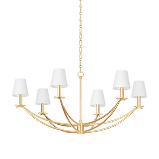 Bo Chandelier Vintage Gold Leaf