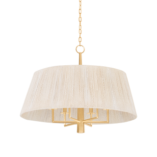 Azar Pendant with Vintage Gold Leaf Finish