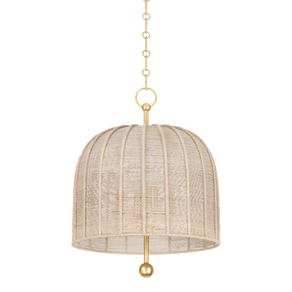 Lonnie Pendant with Vintage Gold Leaf Finish
