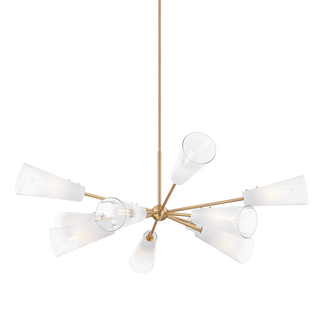 CAMARILLO Chandelier with PATINA BRASS Finish