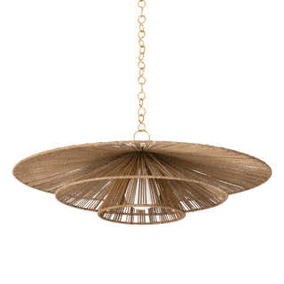 Levan Pendant with Vintage Gold Leaf Finish