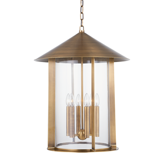 Long Beach Lantern with PATINA BRASS Finish