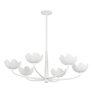 ARCATA Chandelier with GESSO WHITE Finish