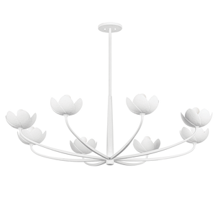 ARCATA Chandelier with GESSO WHITE Finish