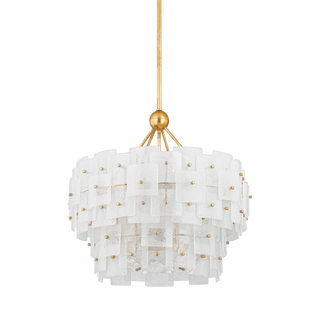 Jacik Chandelier with Vintage Gold Leaf Finish