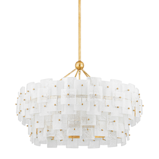 Jacik Chandelier with Vintage Gold Leaf Finish