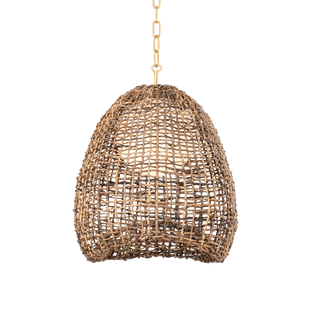 Maester Pendant with Vintage Gold Leaf Finish