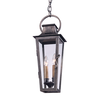 Parisian Square Lantern with AGED PEWTER Finish