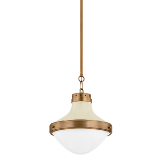 MAXTON Pendant with PATINA BRASS AND SOFT SAND Finish