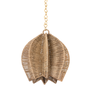 VALATIE Pendant with VINTAGE GOLD LEAF Finish