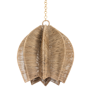 Valatie Pendant with VINTAGE GOLD LEAF Finish