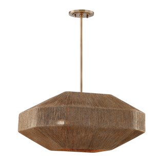 LAKEN Chandelier with PATINA BRASS Finish