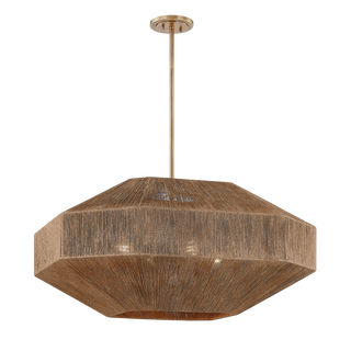 LAKEN Chandelier with PATINA BRASS Finish