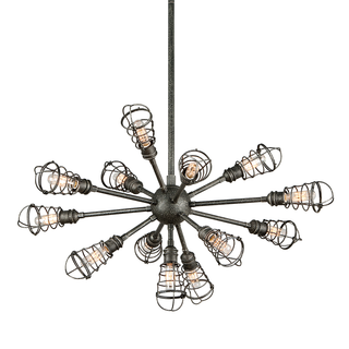 Conduit Chandelier OLD SILVER