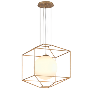 Silhouette Chandelier with GOLD LEAF Finish
