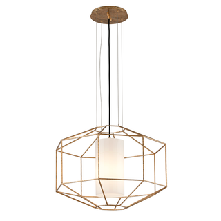 Silhouette Chandelier with GOLD LEAF Finish