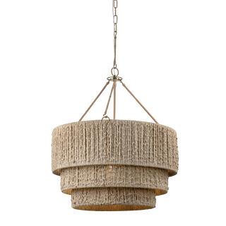 REZA Chandelier with PATINA BRASS Finish