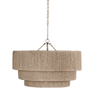 REZA Chandelier with PATINA BRASS Finish