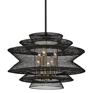 Kokoro Chandelier with SOFT BLACK Finish