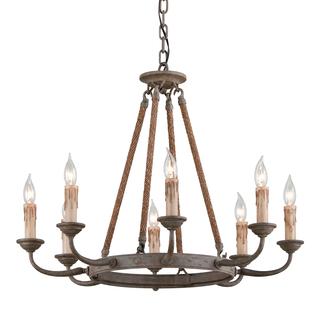 Cyrano Chandelier with EARTHEN BRONZE Finish