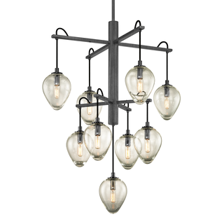 Brixton Chandelier with GRAPHITE/BLACK CHROME Finish