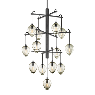 Brixton Chandelier with GRAPHITE/BLACK CHROME Finish