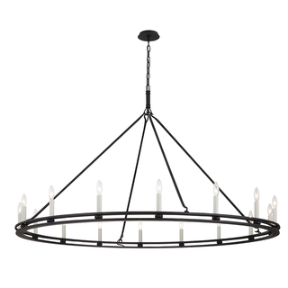 Sutton Chandelier TEXTURED BLACK