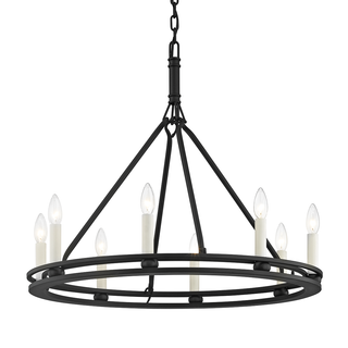 Sutton Chandelier with TEXTURED BLACK Finish