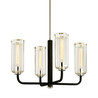 Aeon Chandelier CARBIDE BLK & POL NICKEL