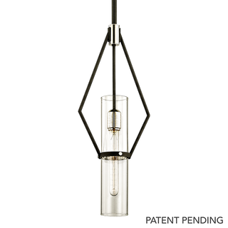 Raef Pendant TEXTURED BLACK & POLISH NICKEL