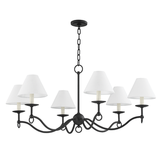 Massi Chandelier with FORGED IRON Finish