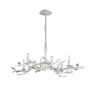 Aubrey Chandelier GESSO WHITE