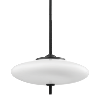 Fallon Pendant SATIN BLACK/BLACK LEATHER