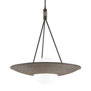 Marius Pendant TEXTURED BLACK/GREY ROPE