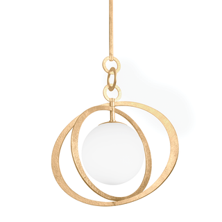 OLANCHA Pendant with VINTAGE GOLD LEAF Finish