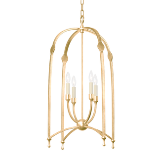 RHETT Lantern with VINTAGE GOLD LEAF Finish