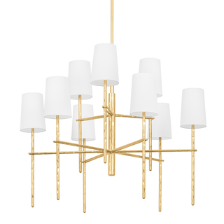 RIVER Chandelier VINTAGE GOLD LEAF