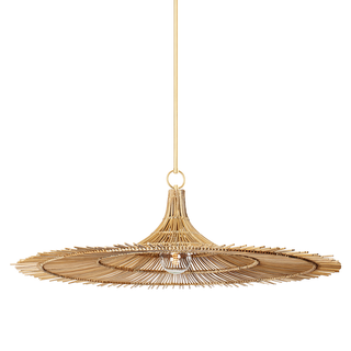 COSTA MESA Pendant with VINTAGE GOLD LEAF Finish