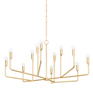 NORMAN Chandelier VINTAGE GOLD LEAF