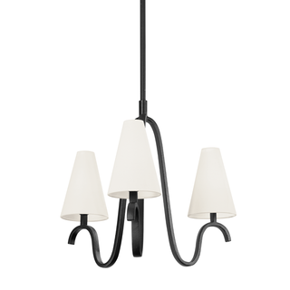 MELOR Chandelier with FORGED IRON Finish