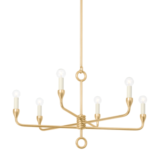 ORSON Chandelier VINTAGE GOLD LEAF