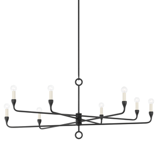 ORSON Chandelier with BLACK IRON Finish