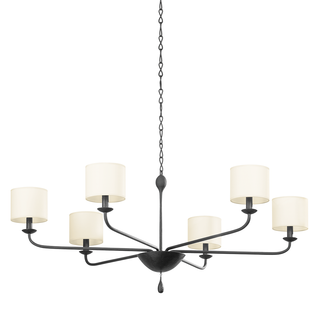 OSMOND Chandelier BLACK IRON