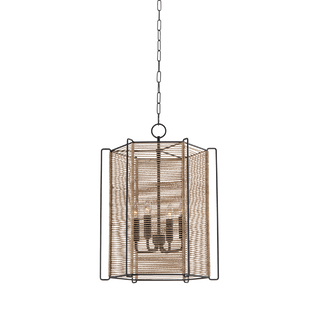 RAMON Lantern with TEXTURED BLACK Finish
