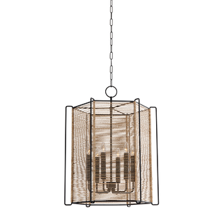RAMON Lantern with TEXTURED BLACK Finish