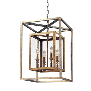 Morgan Lantern with GOLD SILVER LEAF Finish