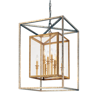 Morgan Lantern with GOLD SILVER LEAF Finish