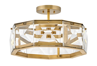 Jolie Medium LED Convertible Semi-flush Mount in Heritage Brass