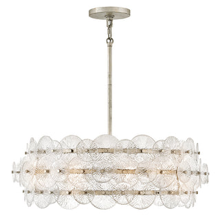 Rene Medium Drum Chandelier in Glacial