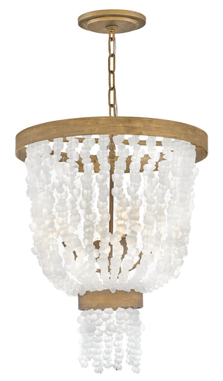 Dune Large Pendant in Burnished Gold
